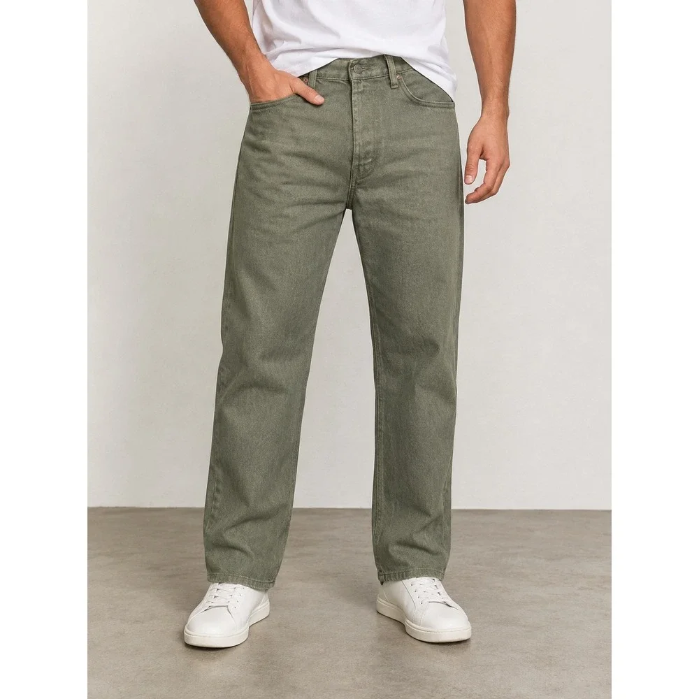 Levis 512 Slim Taper Jeans Mens 32x30 Olive Green Sage Denim Pants 512-0001